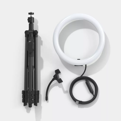 Adjustable Ring Light With Tripod Stand For Vlogging And Video Calling